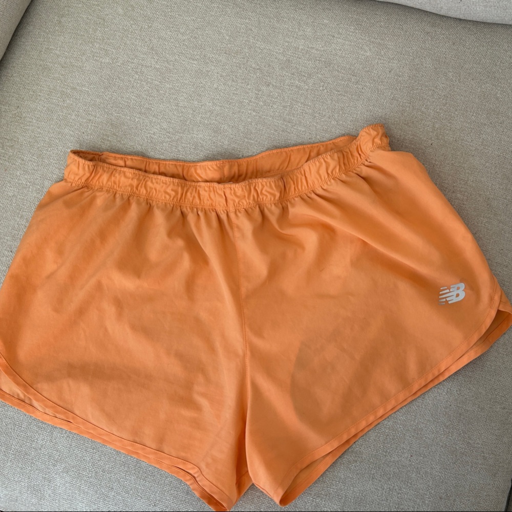 New Balance Vibrant Orange Running Shorts